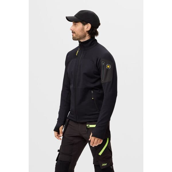 FLEECEJAKKE 9438 SORT L