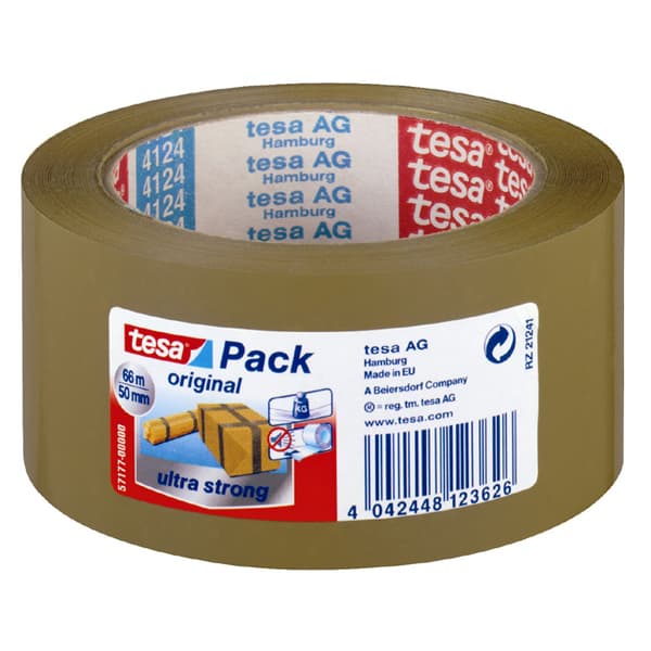 EMBALL.TAPE PVC 66MX50MM BRUN TESA