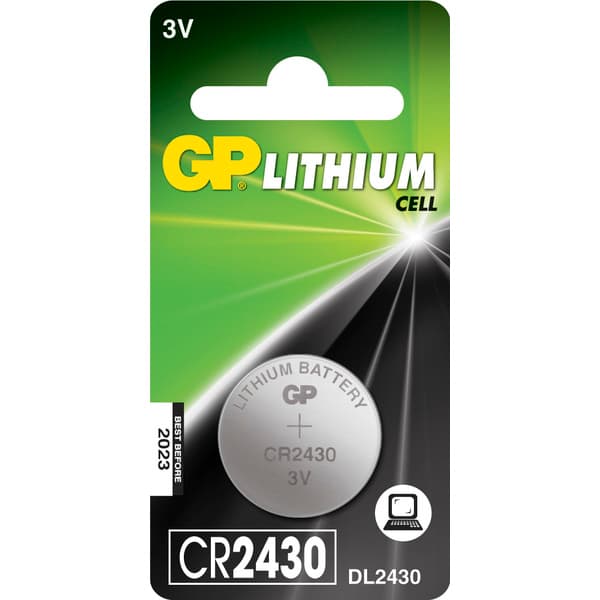 BATTERI KNAPPCELLE CR 2430