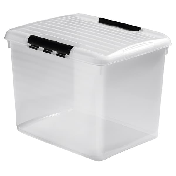 PLASTKASSE MED LOKK 52L