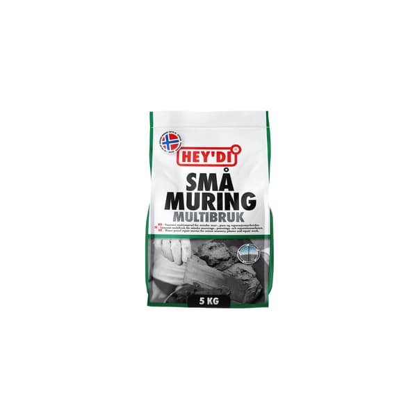 HEYDI SMÅMURING 5KG MØRTEL