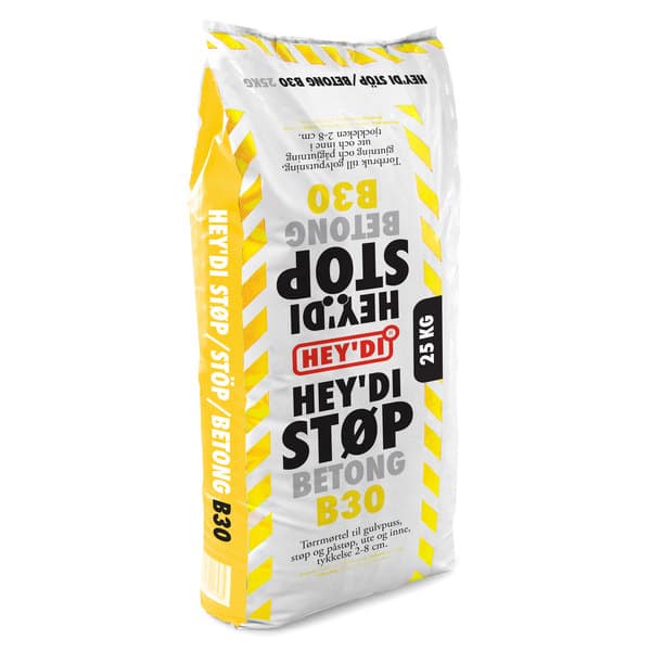 HEYDI STØP B30 25KG MØRTEL