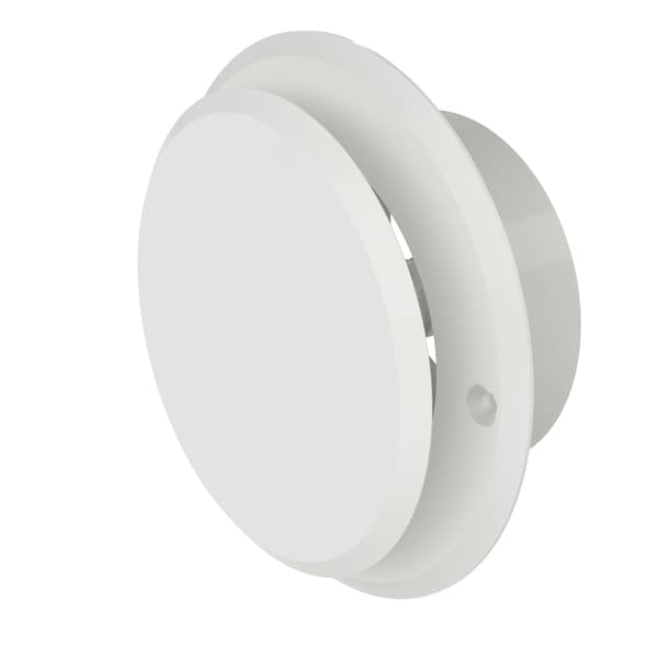 TALLERKENVENTIL RUND PLAST 4"