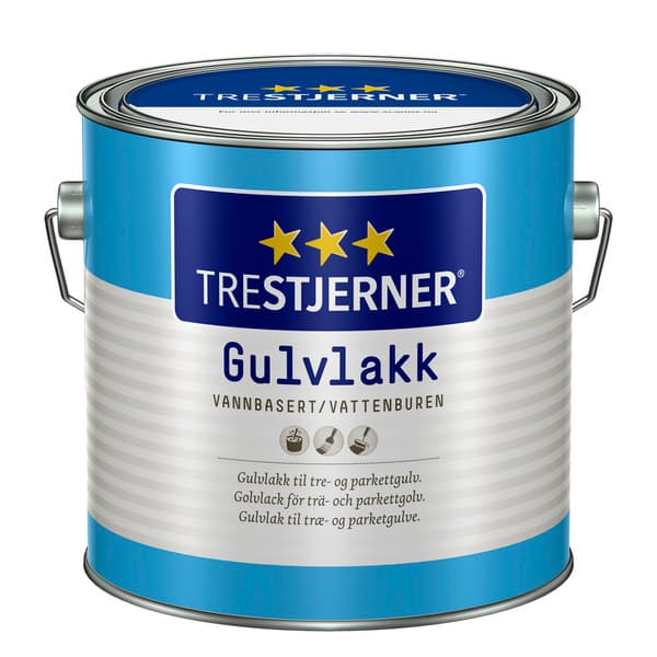 TRESTJERNER GULVLAKK HALVBL 3L