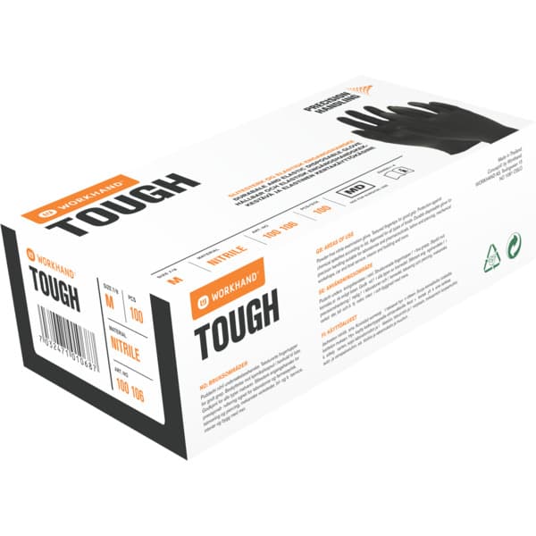 ENGANGSHANSKE SORT NITRIL 100106-L