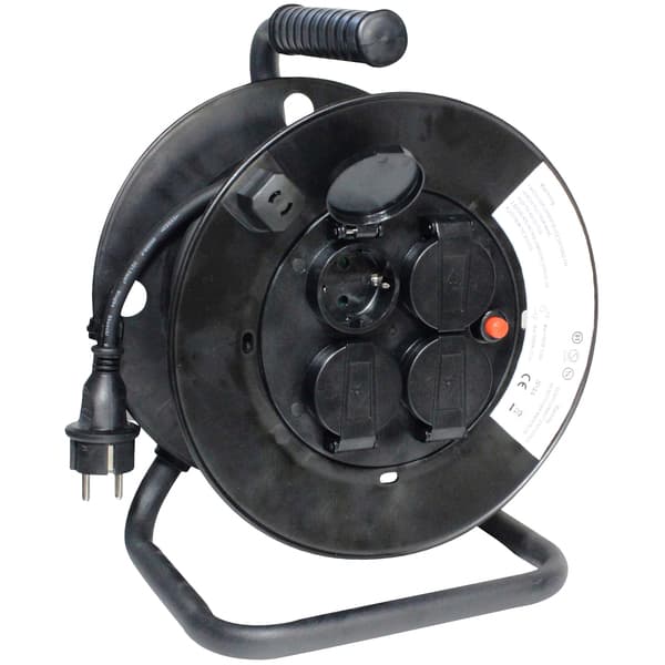 KABELTROMMEL 4-VEIS IP44 50M OPAL