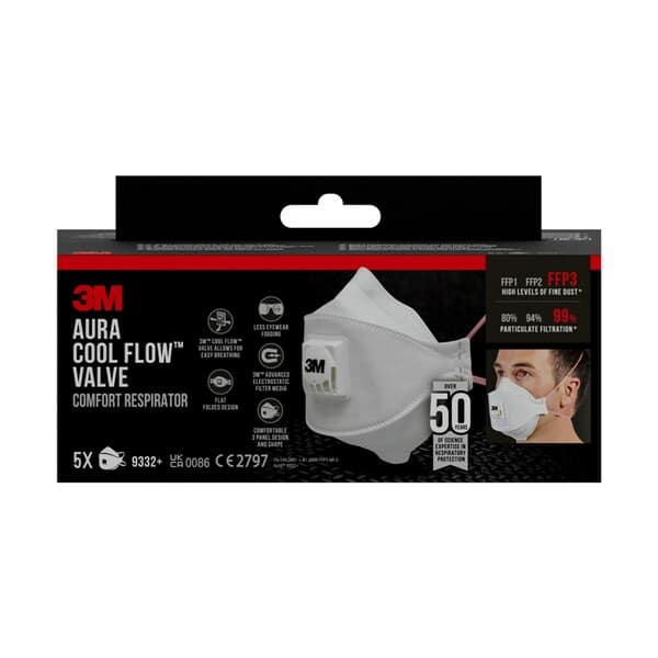 MASKE S FINT STØV 9332PRO5N FFP3