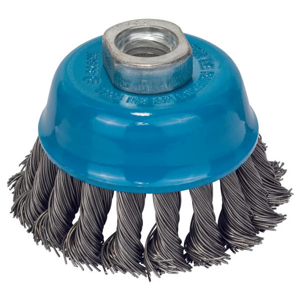 KOPPBØRSTE STÅL Ø75 M14 0,5 FLETTET