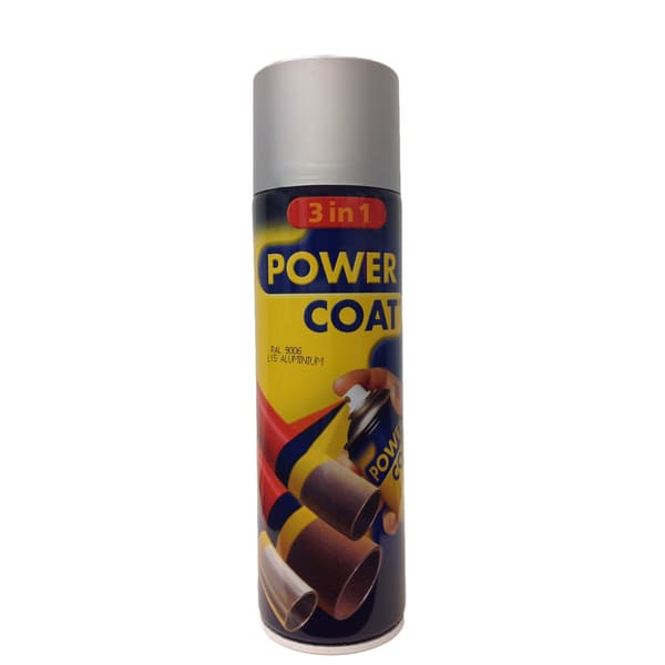 POWER COAT 3IN1 SPRAY LYS ALUMINIUM