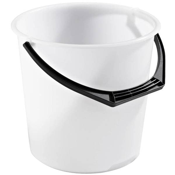 PLASTBØTTE 10L HVIT KLART