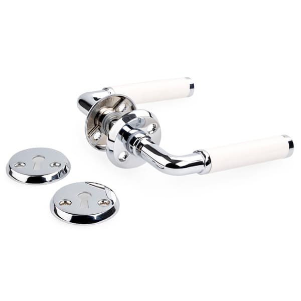 DØRVRIDER A384 INNV HVIT/KROM SB