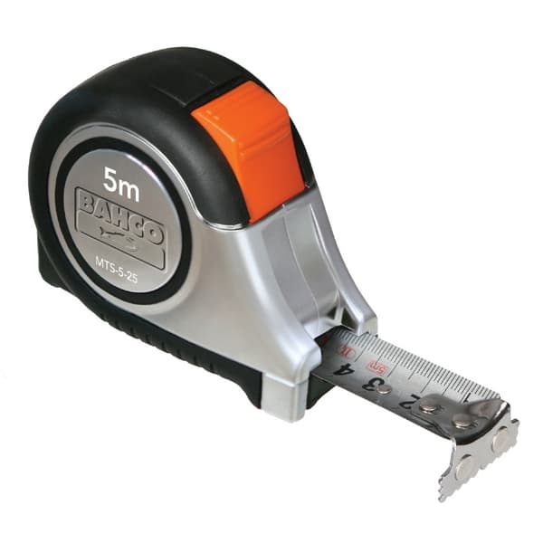 MÅLEBÅND 5M MAGNET/TOSIDIG BAHCO