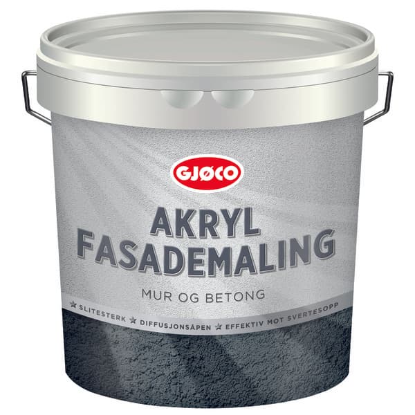 AKRYL FASADE BASE HVIT 2.7L