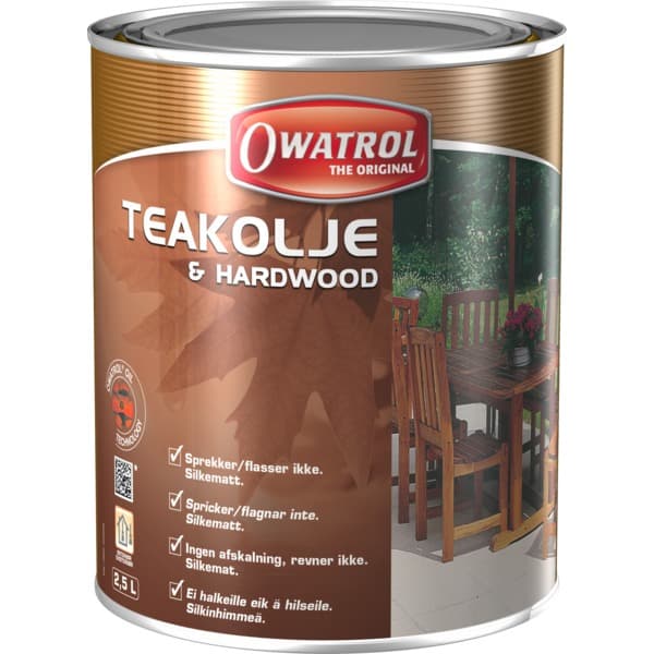 TEAKOLJE 2,5L SILKEMATT FINISH