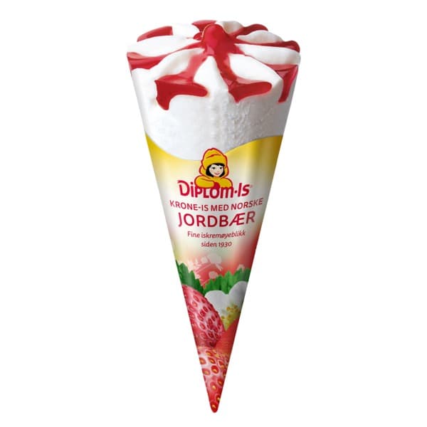 IS KRONE-IS JORDBÆR DIPLOM-IS