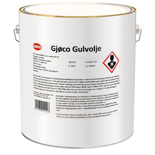 GULVOLJE LYS GYLDEN 10L
