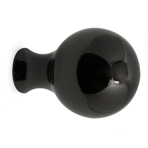 KNOPP WILLIAM 25MM SORT NIKKEL SB