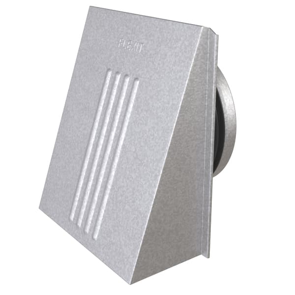 KAPPE M/NIPPEL STÅL 6X6" Ø125