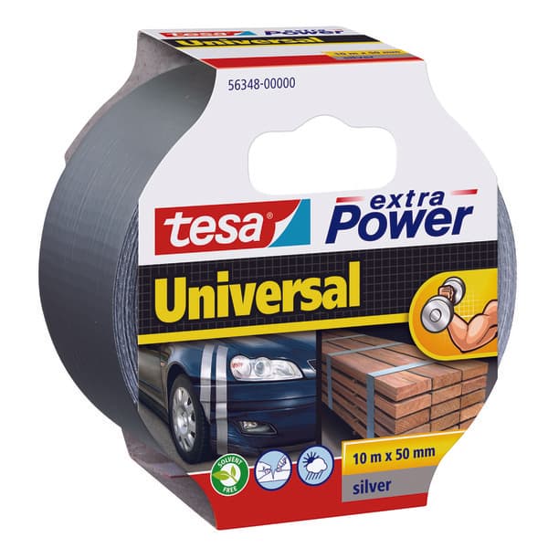 TAPE EXTRA POWER 10MX50MM GRÅ UNIV