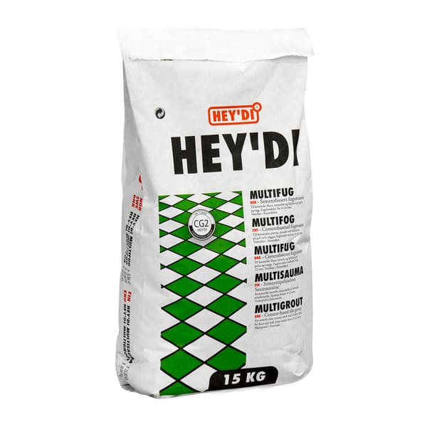 HEYDI MULTIFUG LYSGRÅ 15KG FUGEM
