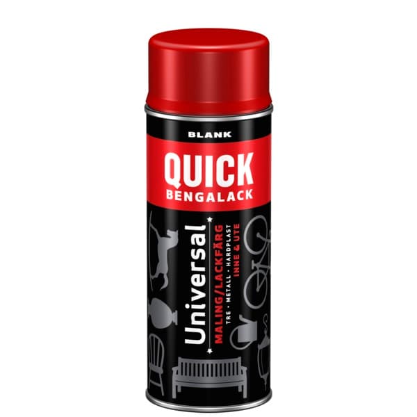 QUICK B SPRAY SIGNALRØD BLANK 400ML