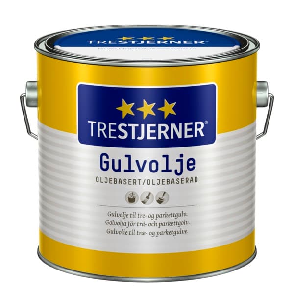 TRESTJERNER GULVOLJE HVIT 2,7 L