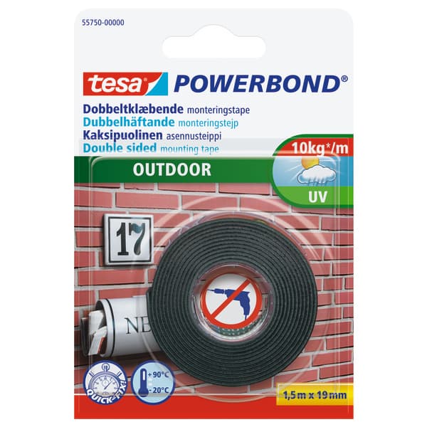 TAPE DOBBELSIDIG 1,5M X 19MM UTE