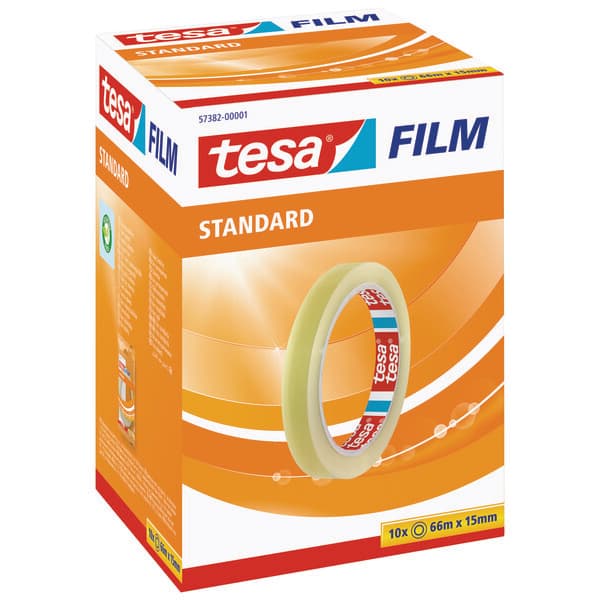 KONTORTAPE KLAR 66M X 15MM