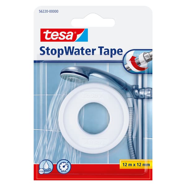 GJENGETAPE 12M X 12MM HVIT