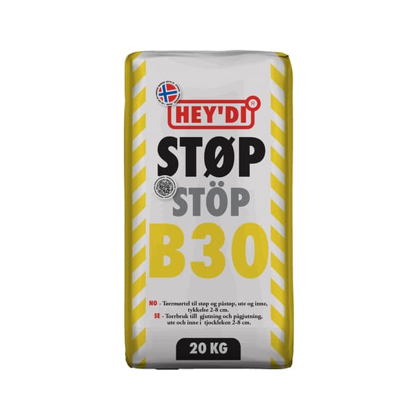 HEYDI STØP B30 20KG MØRTEL