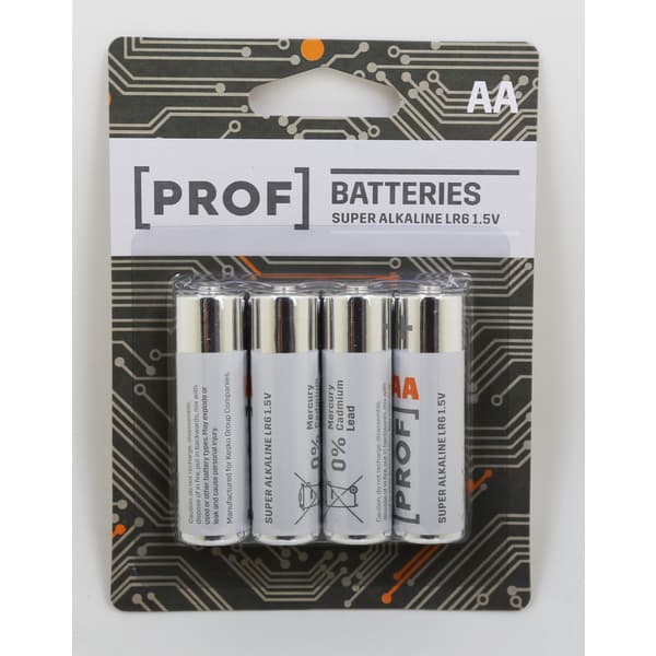 BATTERIER AA LR6 4 PAK