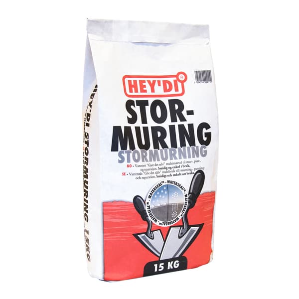 HEYDI STORMURING 15 KG MØRTEL