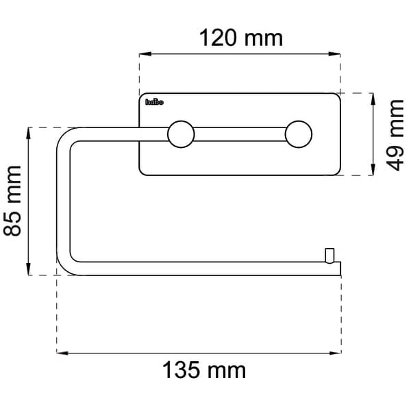 TOALETTPAPIRHOLDER ANGLE RST/POL SB