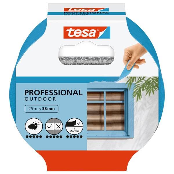 MALERTAPE OUTDOOR 25M X 38MM BLÅ
