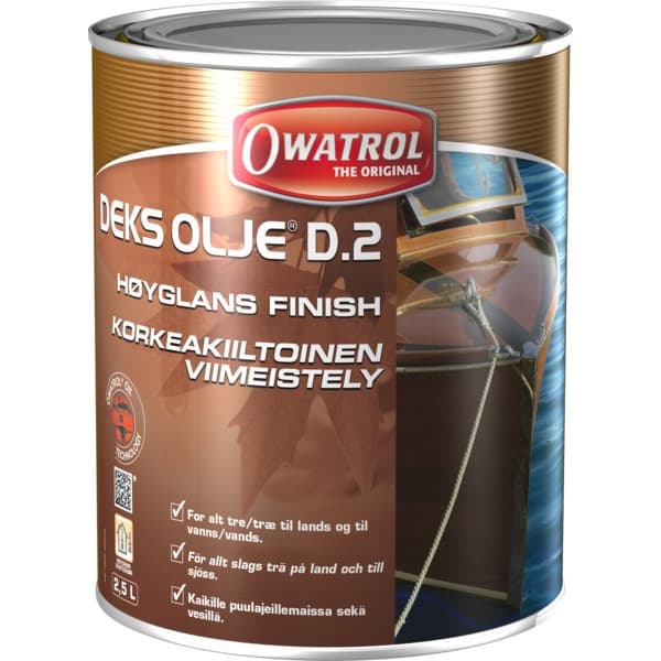 FINISH-OLJE 2,5L DEKSOLJE D2