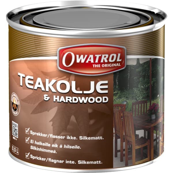 TEAKOLJE 0,5L SILKEMATT FINISH