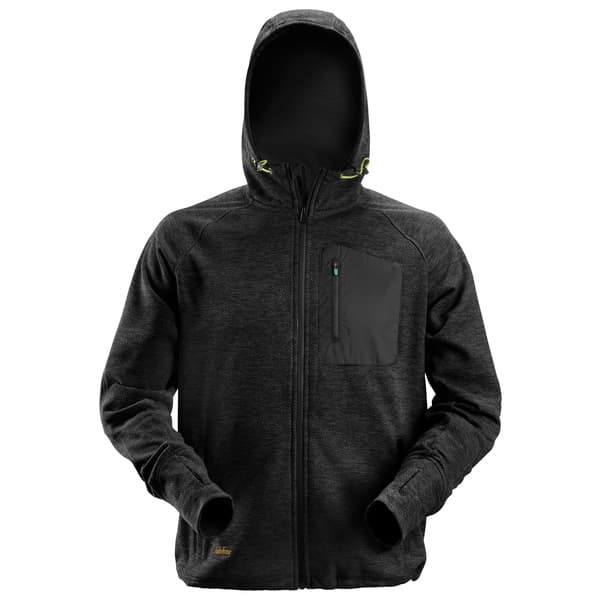 FLEECEJAKKE 8041 SORT S M/HETTE