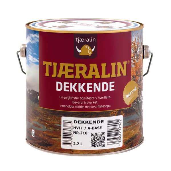 TJÆRALIN DEKKENDE HVIT/A-BASE 2,7L