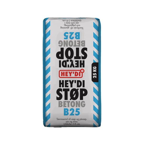 HEYDI STØP B25 25KG MØRTEL