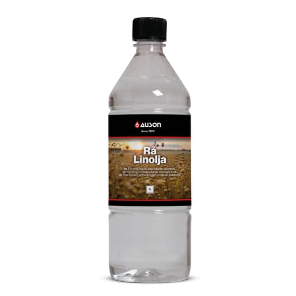 LINOLJE RÅ, 1 LTR.