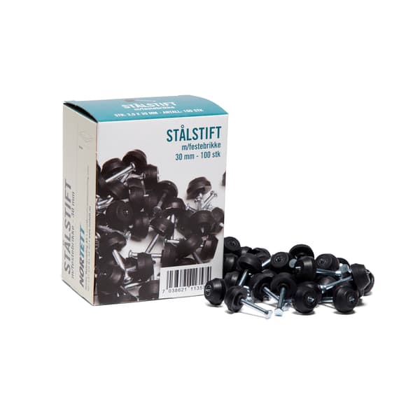 STÅLSTIFT 30MM M/FESTEBRIKKE MATAKI
