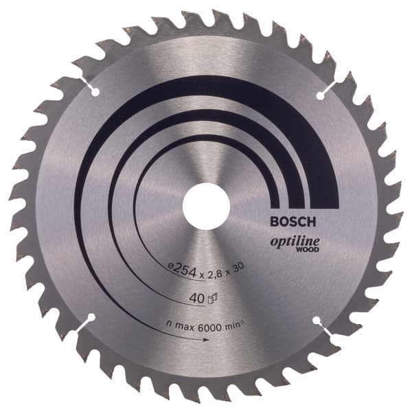 SIRKELSAGBL Ø254X30MM 40T 20GR TRE
