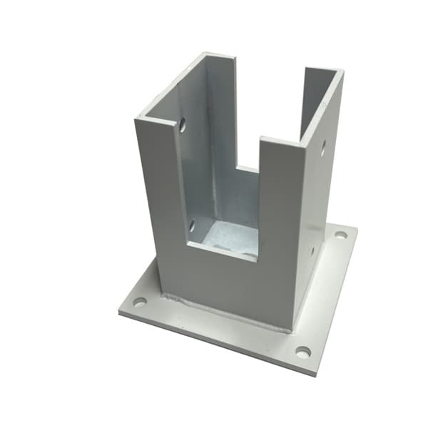 STOLPEFOT 91X91 MM MIDT/ENDE HVIT