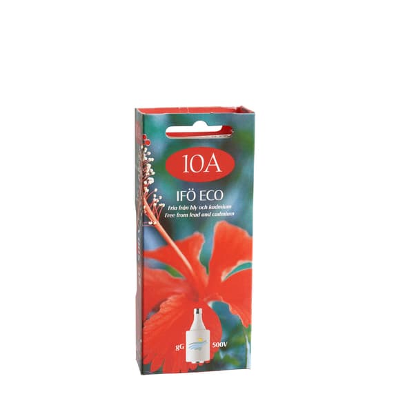 SIKRING 10A TREG DII ECO RØD
