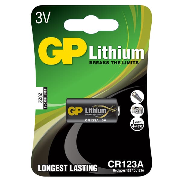 BATTERI FOTO GP 123A U1