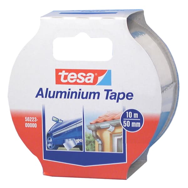 TAPE ALUMINIUM 10MX50MM SØLV