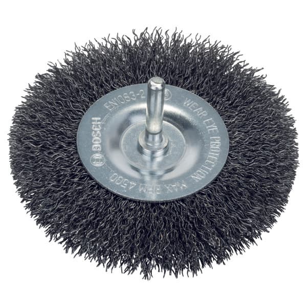 SKIVEBØRSTE STÅL Ø100X0,3 INNF Ø6 B