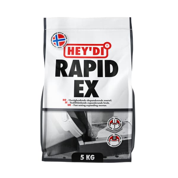 HEYDI RAPID EX 5KG MØRTEL