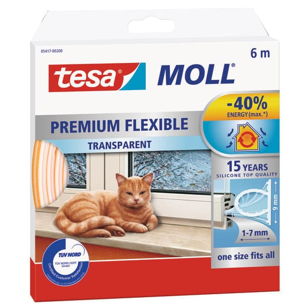 TETNINGSLIST SILIKON 6M TRANSPARENT