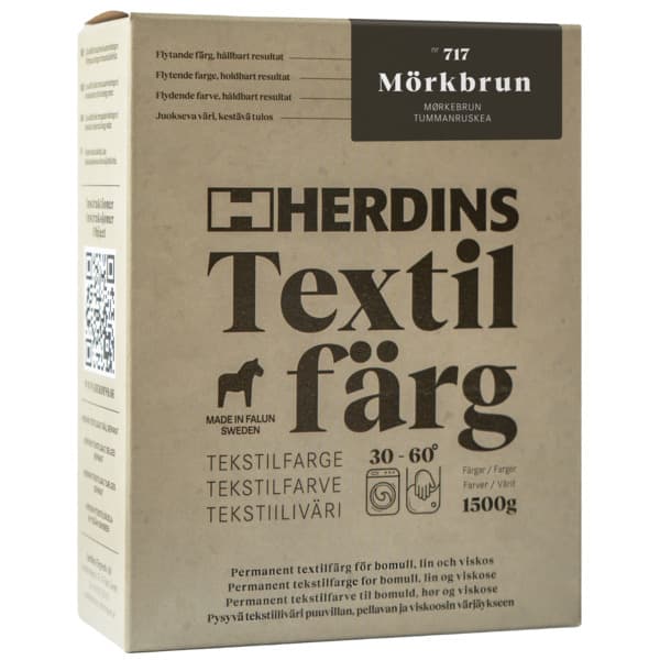 TEKSTILFARGE NR 717 MØRKEBRUN